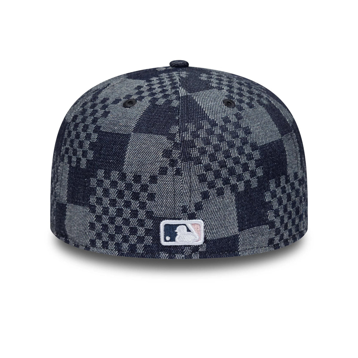 Pictured is this MLB Denim New York Yankees 59FIFTY Fitted cap in blue. 7
