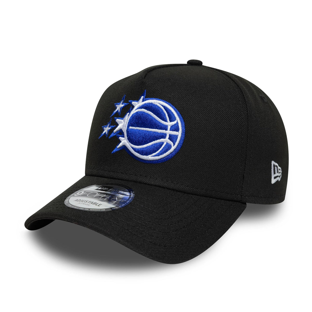 Pictured is this NBA Global Games 2026 London Orlando Magic 9FORTY A-Frame cap in black. 3