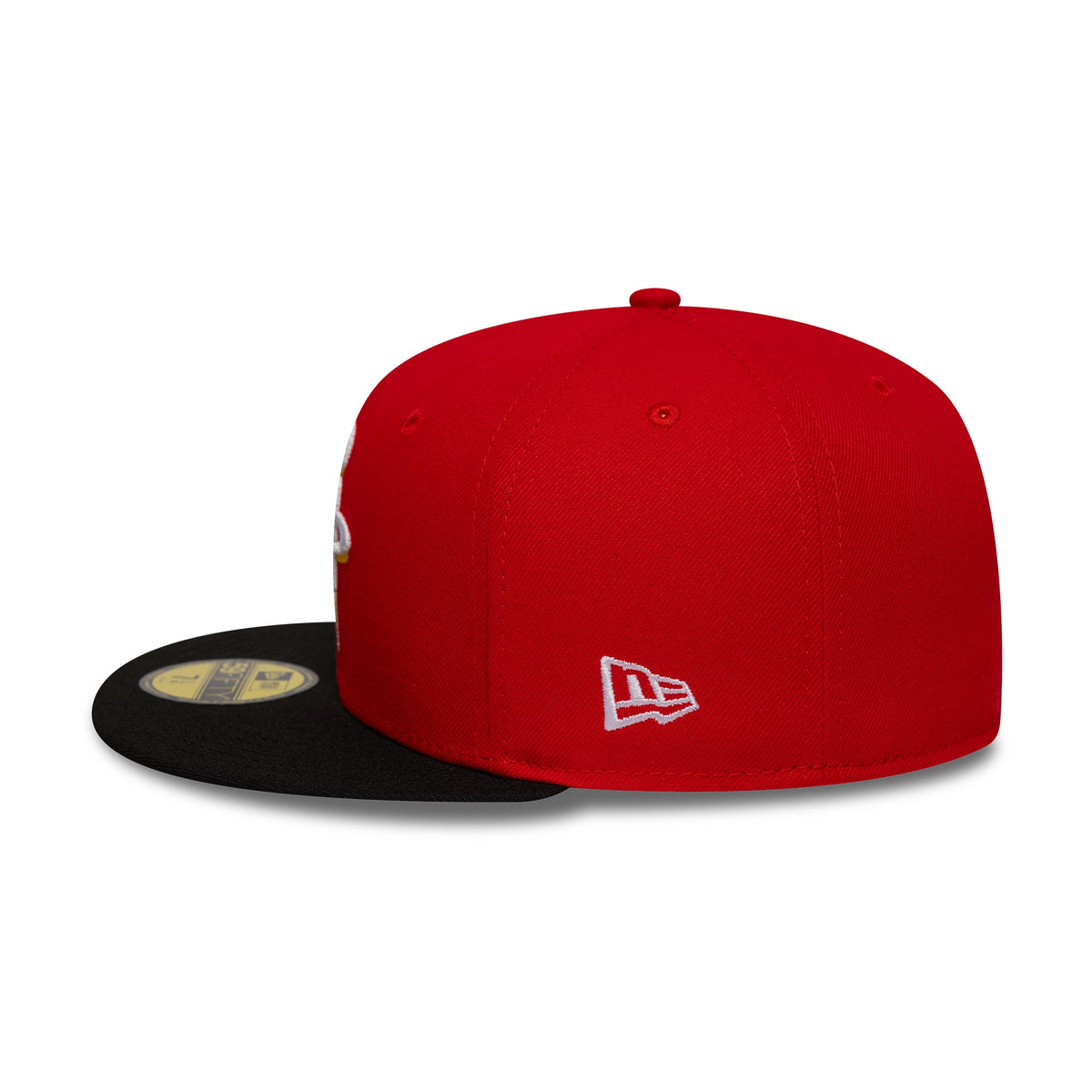 Pictured is this NBA Global Games 2026 London Houston Rockets 59FIFTY Fitted cap in red and black. 5