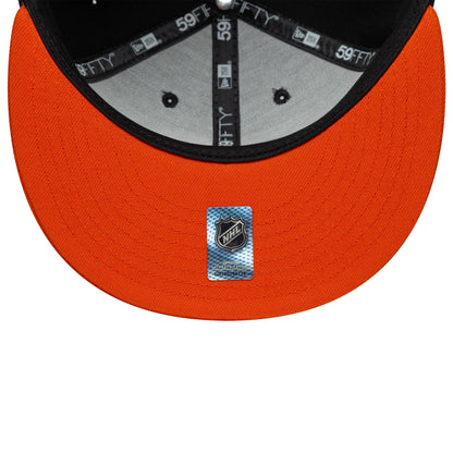 Pictured is this NHL London Game 2026 Philadelphia Flyers 59FIFTY Fitted cap in black and orange. 7