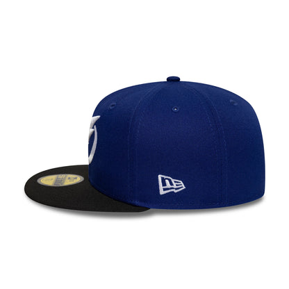 Pictured is this NHL London Game 2026 Tampa Bay Lightning 59FIFTY Fitted cap in dark blue and black. 5