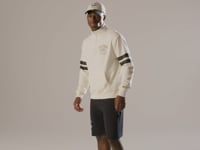 New Era Open White Oversized 1/4 Zip Sweater