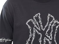 New York Yankees MLB Halloween Black Oversized T-Shirt