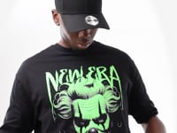 New Era Halloween Clown Graphic Black Oversized T-Shirt
