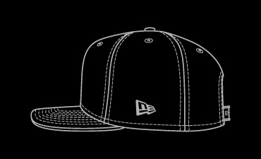 side view of 9fifty cap silhouette 