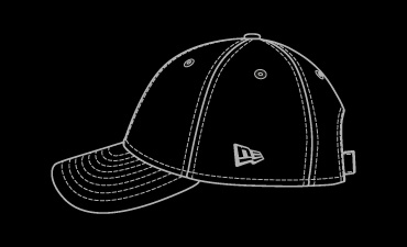 black image of 9forty cap
