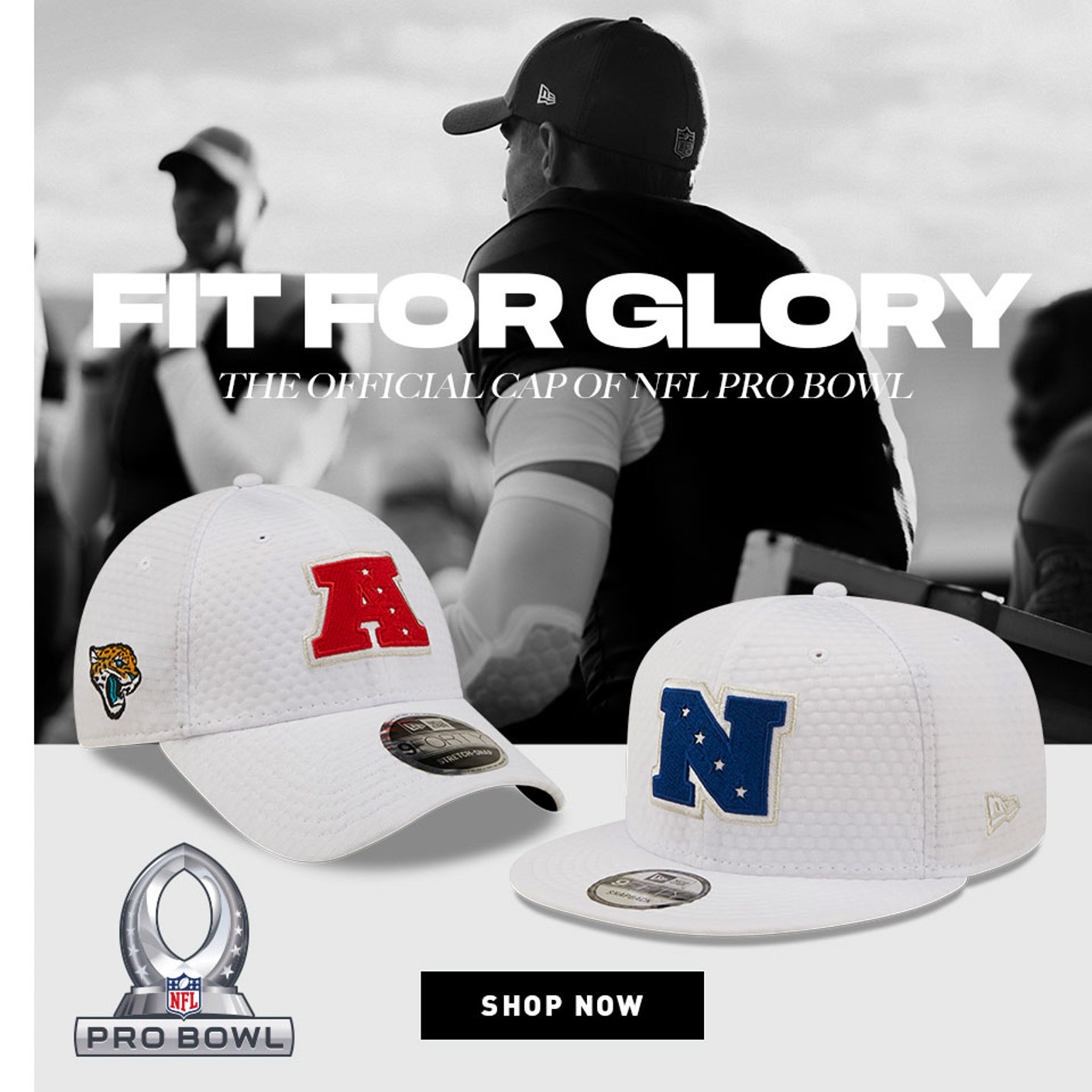 AFC and NFC adjustable and snapback New Era caps