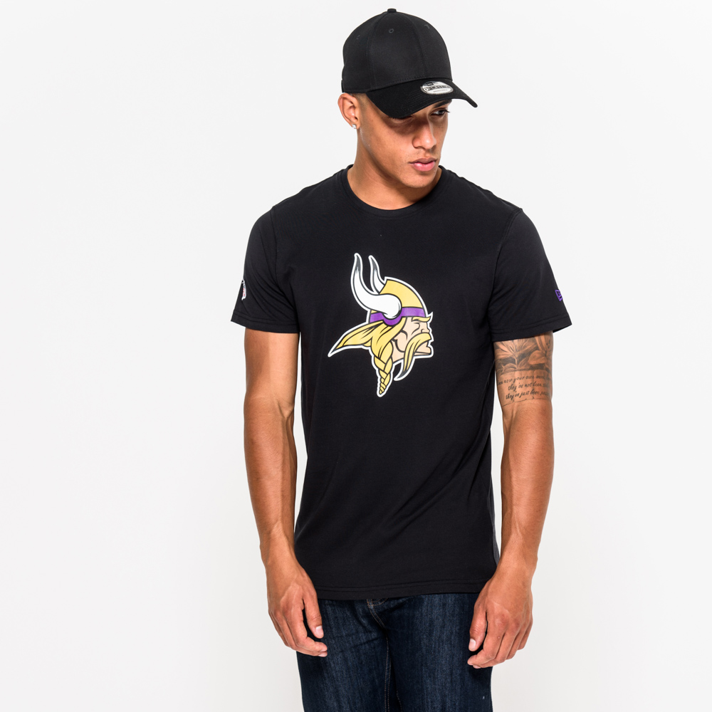 Minnesota Vikings Team Logo Black T-Shirt