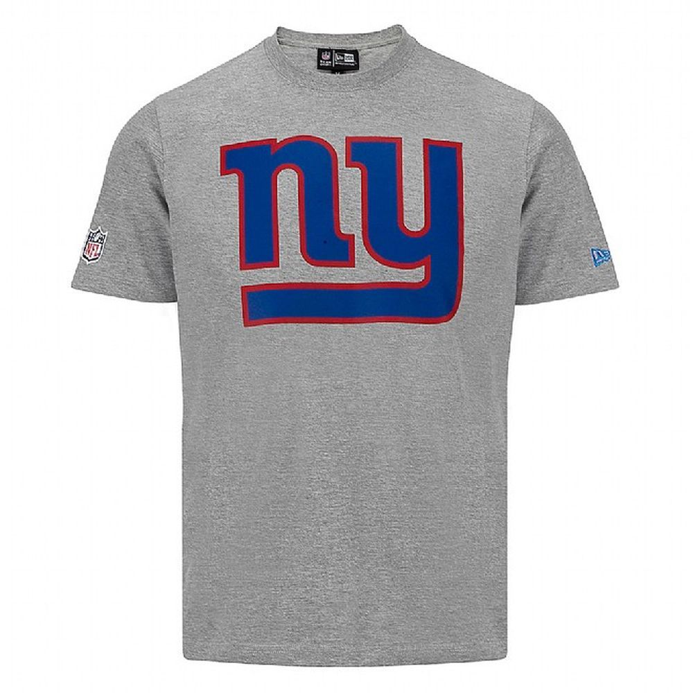 NY Giants Team Logo Grey Tee