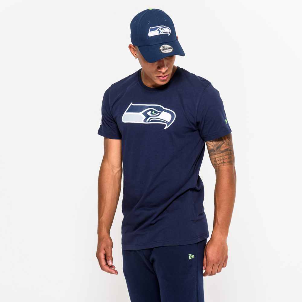 Seattle Seahawks Team Logo Blue T-Shirt