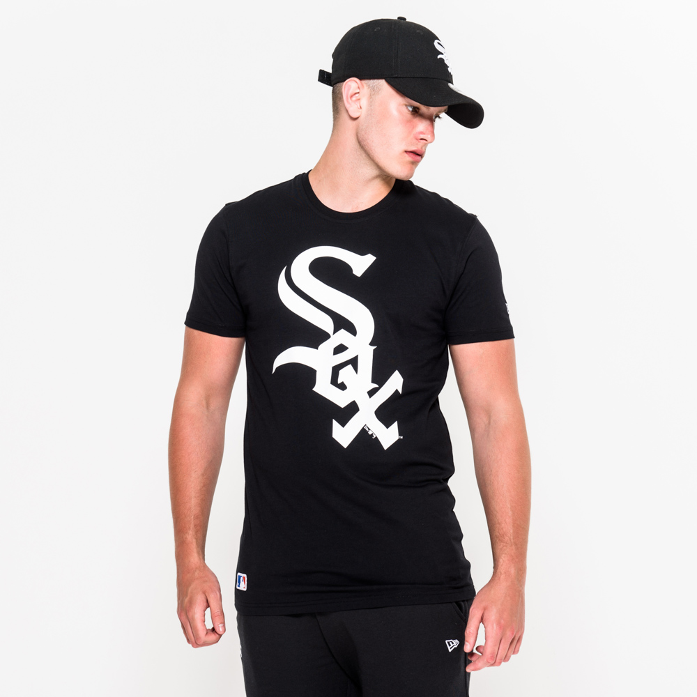Official New Era Chicago White Sox MLB Logo Black T-Shirt 219_255 219_255  219_255