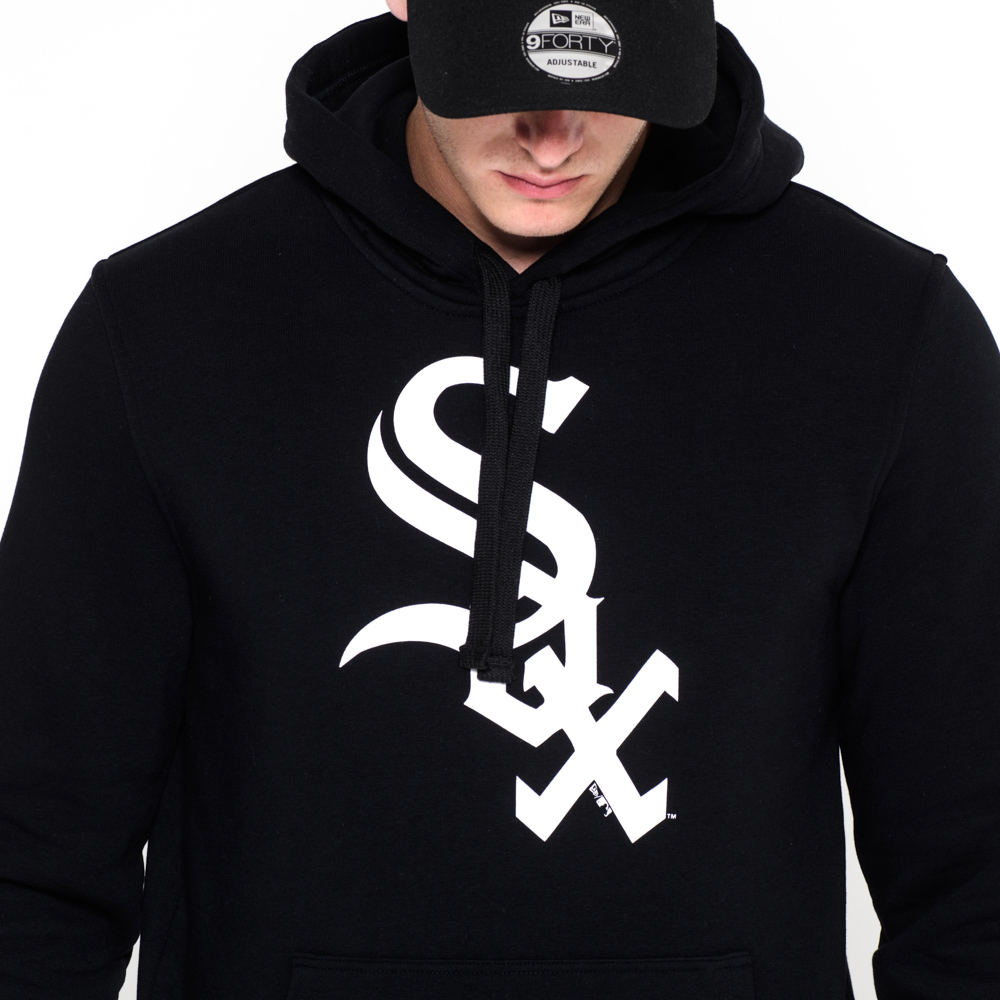 Sweat à capuche Team Logo des White Sox de Chicago, noir