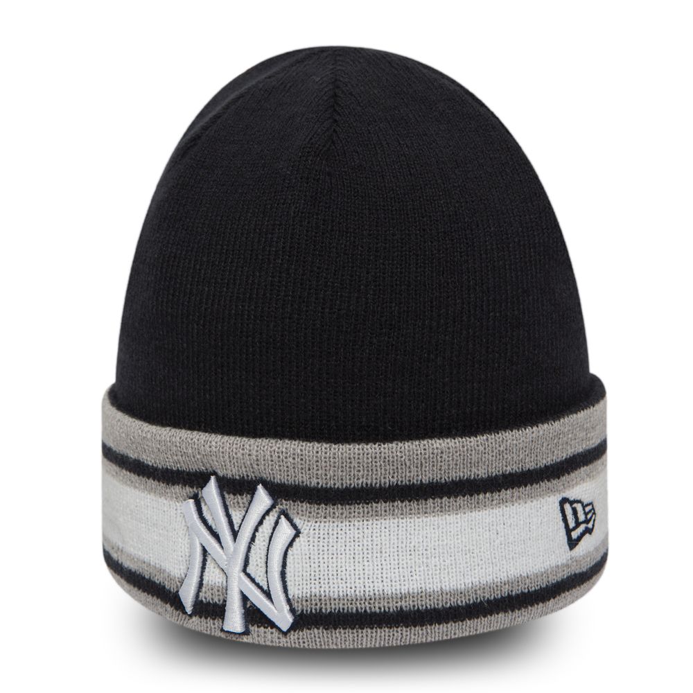 NY Yankees Block Team Kids Cuff Knit
