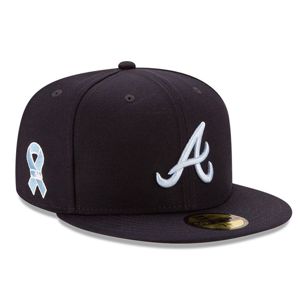Atlanta Braves On Field Fathers Day Navy 59FIFTY Cap