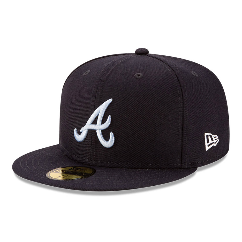 Atlanta Braves On Field Fathers Day Navy 59FIFTY Cap
