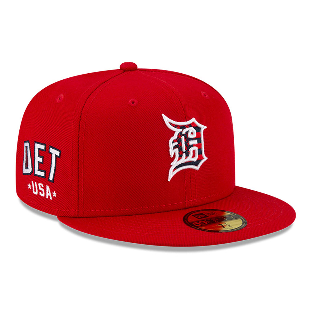 Detroit Tigers MLB 4th July Red 59FIFTY Cap
