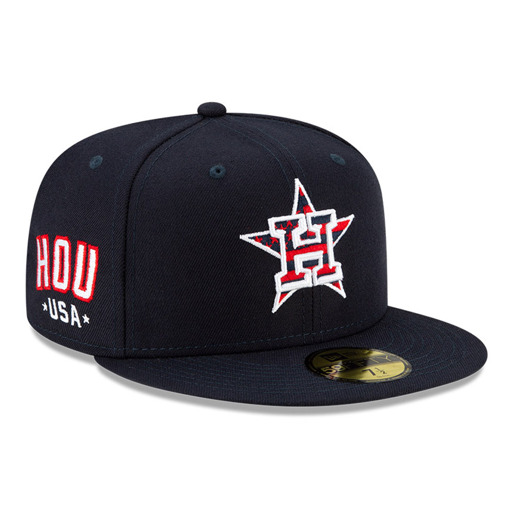 Official New Era Houston Astros MLB July 4th On-Field Navy 59FIFTY ...