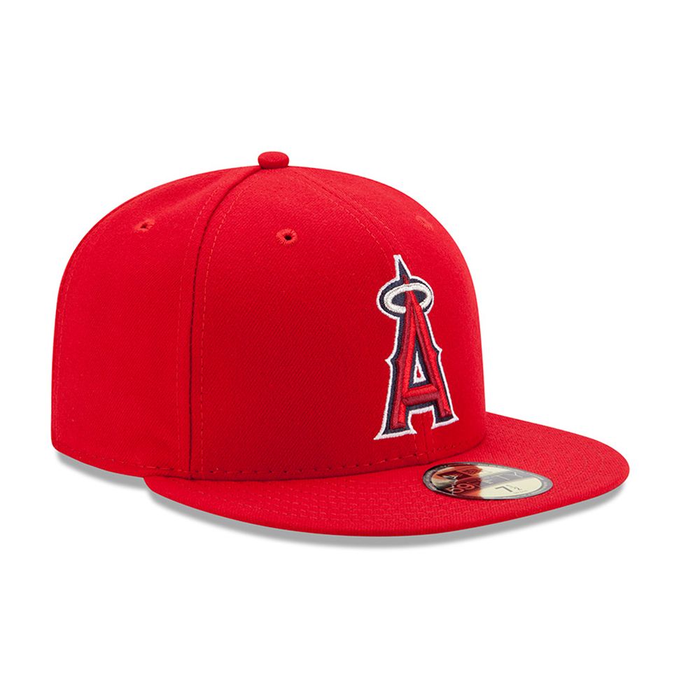 LA Angels Authentic On-Field Game Red 59FIFTY Cap