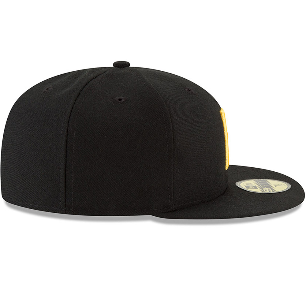 Pittsburgh Pirates On Field Game Black 59FIFTY Cap