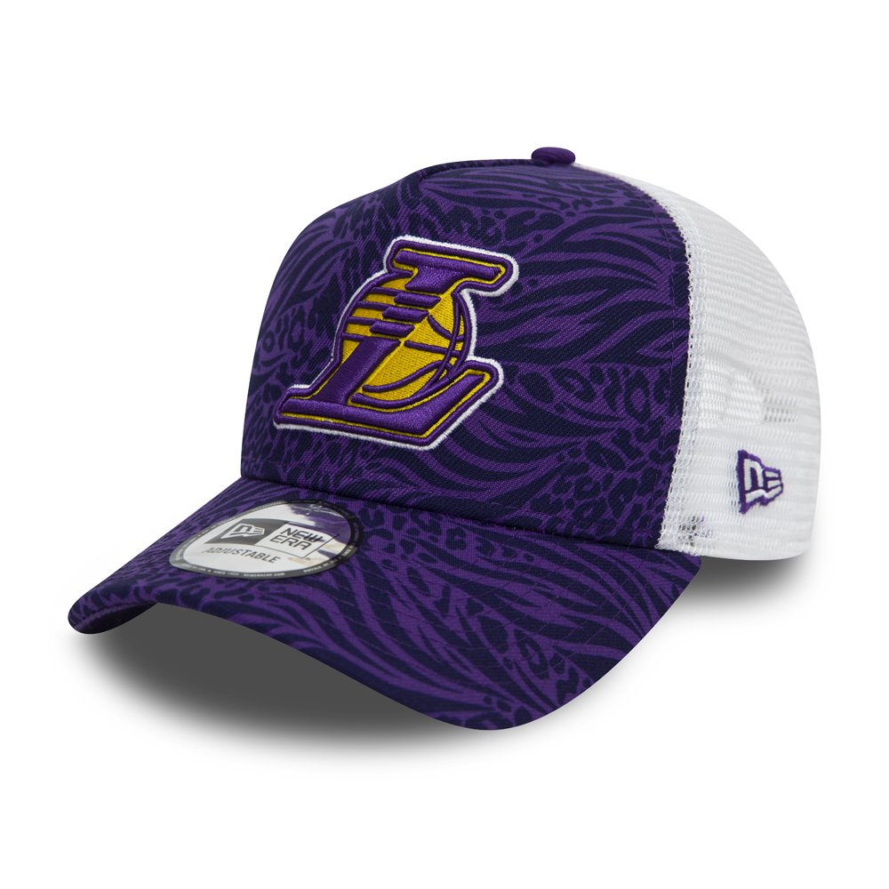Los Angeles Lakers Hook All Over Print Purple Trucker
