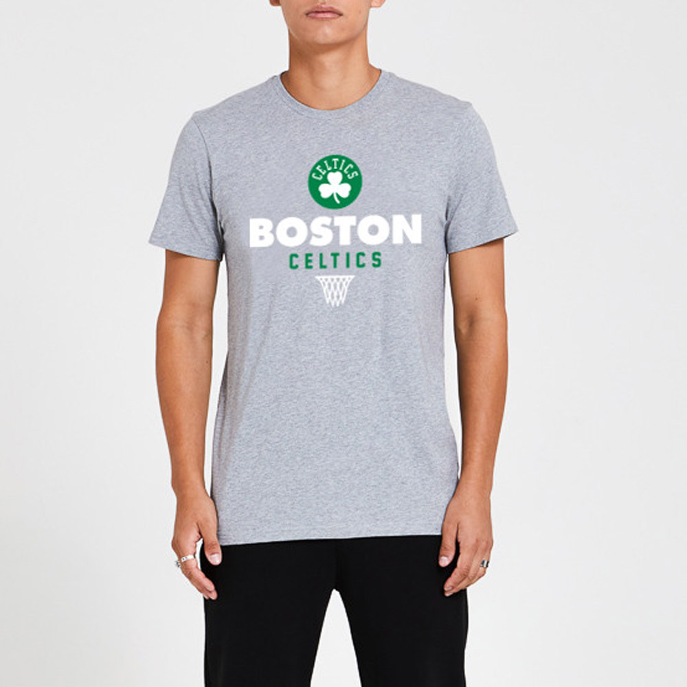 Boston Celtics Basket Grey T-Shirt