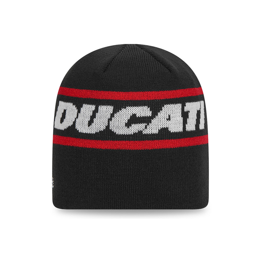 Ducati Motor Logo Stripe Black Skull Knit