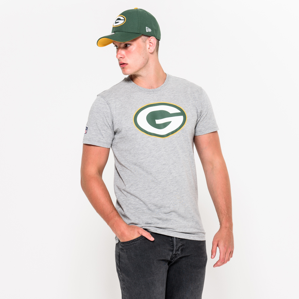 Green Bay Packers Team Logo Grey T-Shirt