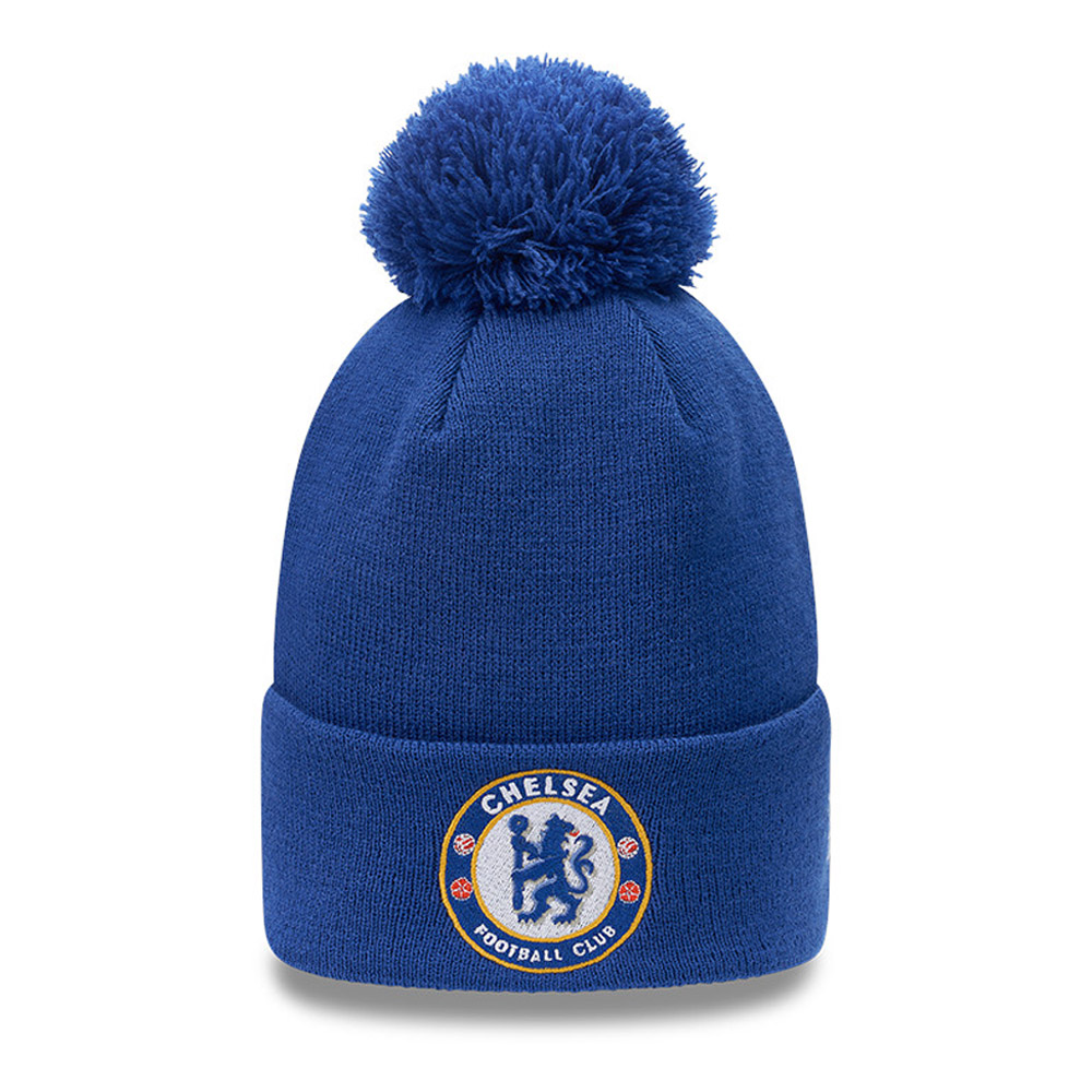 Chelsea FC Blue Bobble Beanie Hat