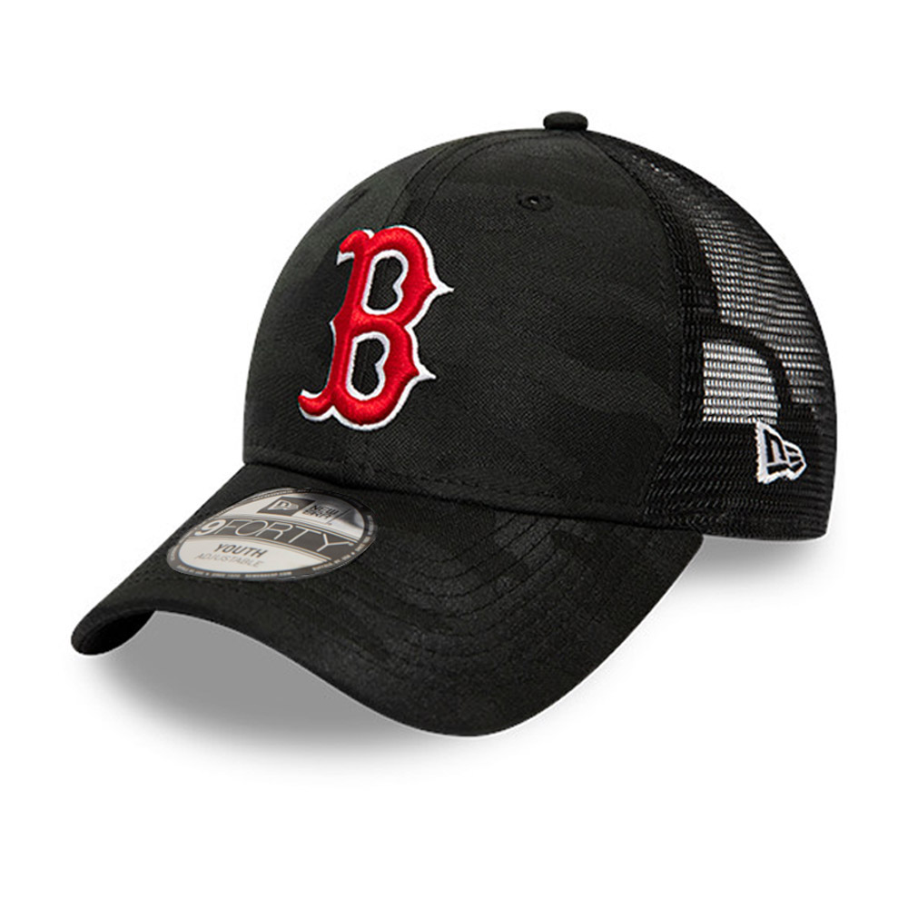 Boston Red Sox Seasonal The League Kids Camo Black 9FORTY Cap