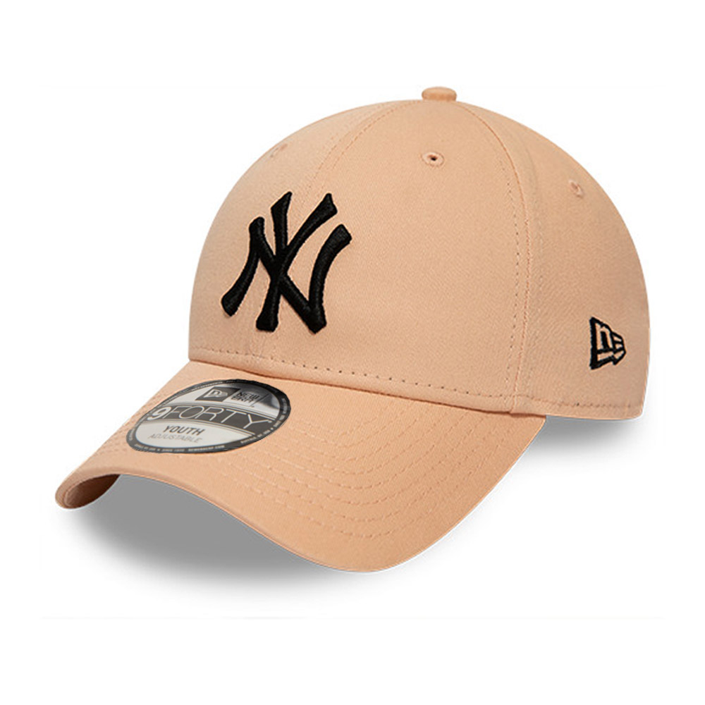 New York Yankees League Essential Kids Black Logo Pink 9FORTY Cap