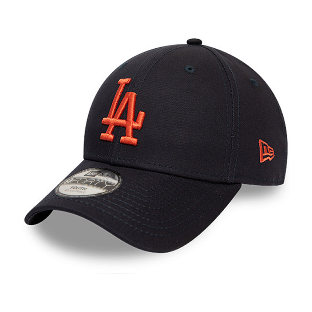 Los Angeles Dodgers League Essential Kids Orange Logo Black 9FORTY Cap