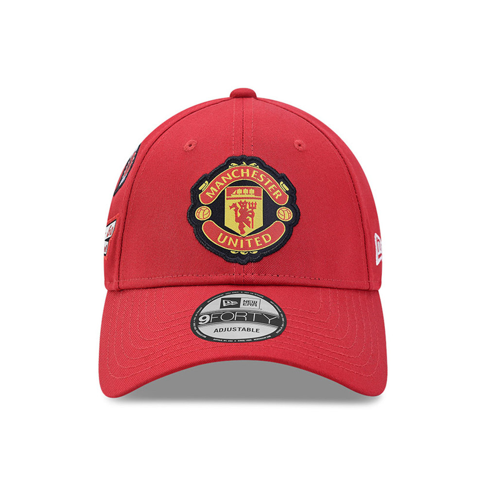Manchester United Side Patch Red 9FORTY Cap