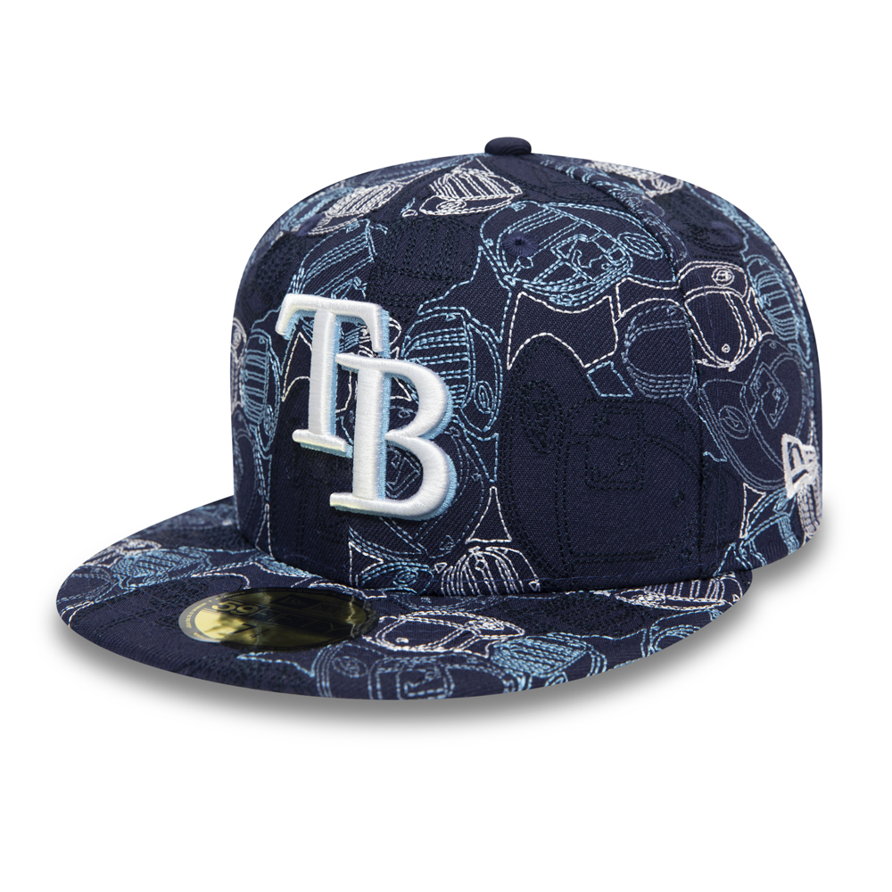 Tampa Bay Rays 100 Year Cap Chaos 59FIFTY Cap
