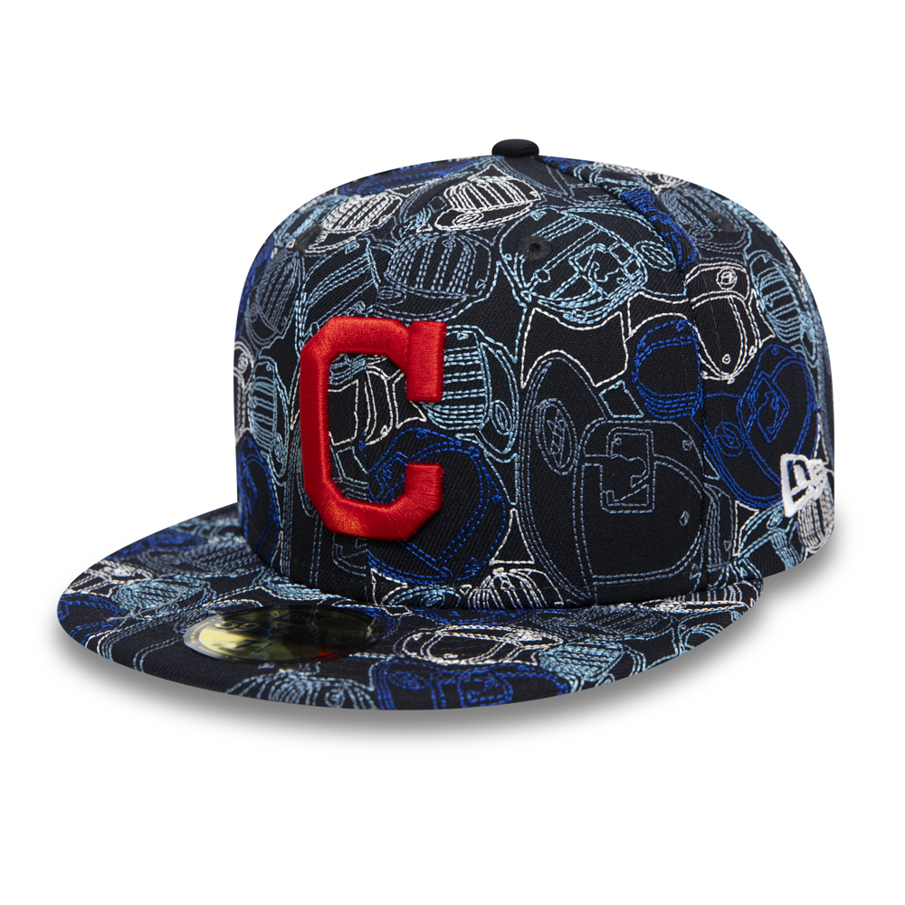 Cleveland Guardians 100 Year Cap Chaos 59FIFTY Cap