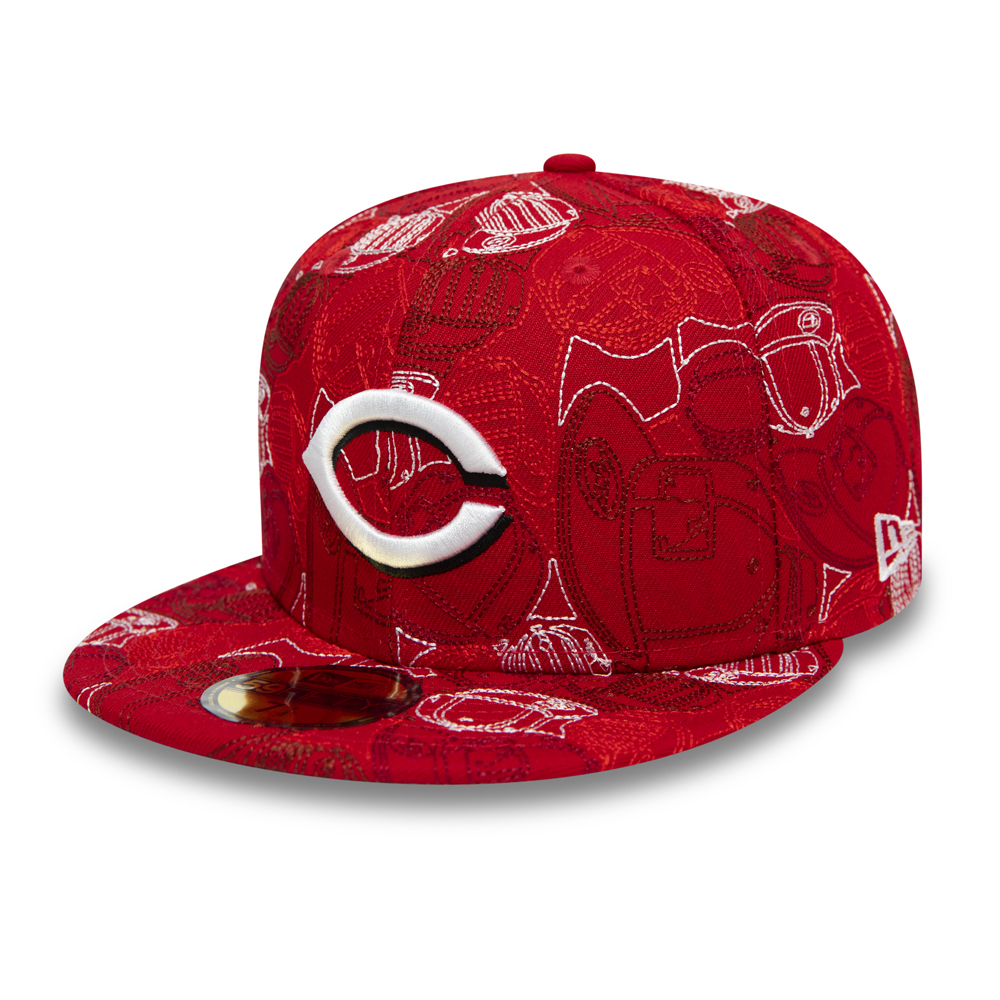 Cincinnati Reds 100 Year Cap Chaos 59FIFTY Cap
