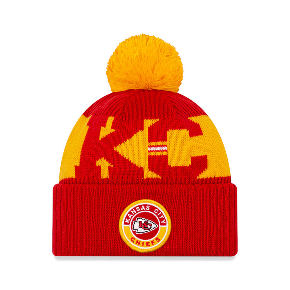 Kansas City Chiefs On Field Kids Red Beanie Hat