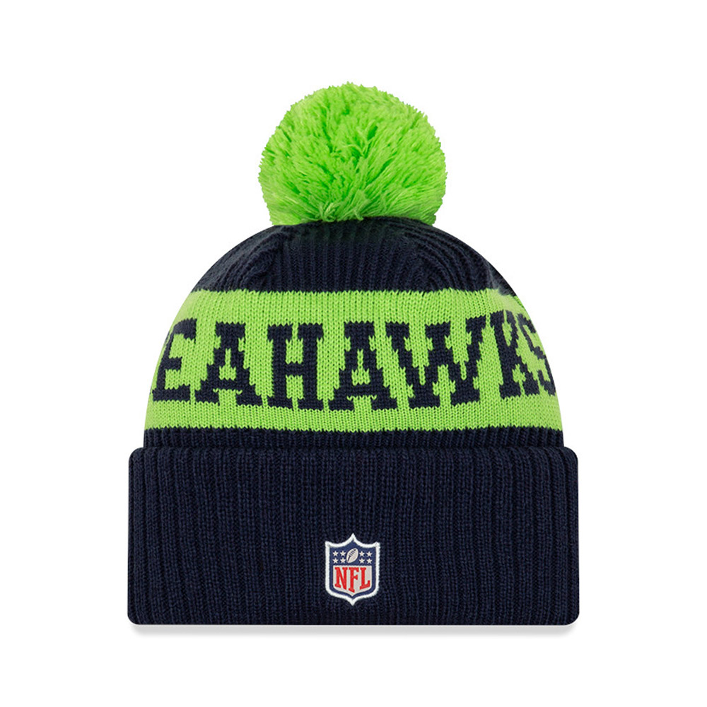 Seattle Seahawks On Field Kids Navy Beanie Hat