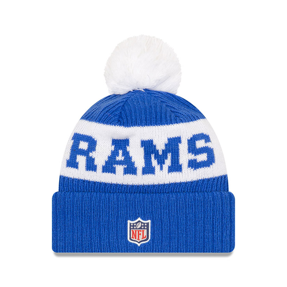 LA Rams On Field Blue Beanie Hat
