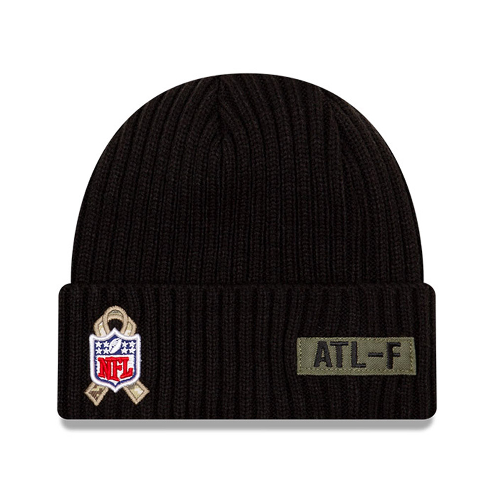 Atlanta Falcons NFL Salute To Service Black Beanie Hat