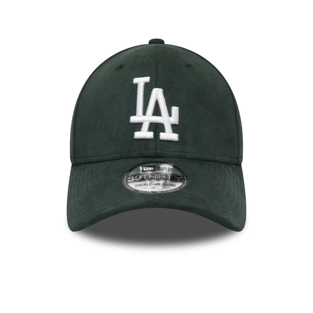 LA Dodgers Suede Logo Green 39THIRTY Cap