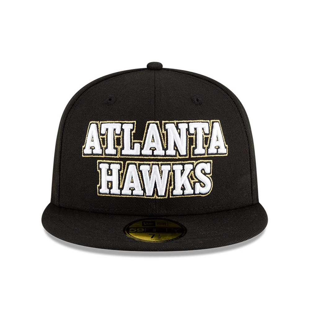Atlanta Hawks NBA City Edition Black 59FIFTY Cap