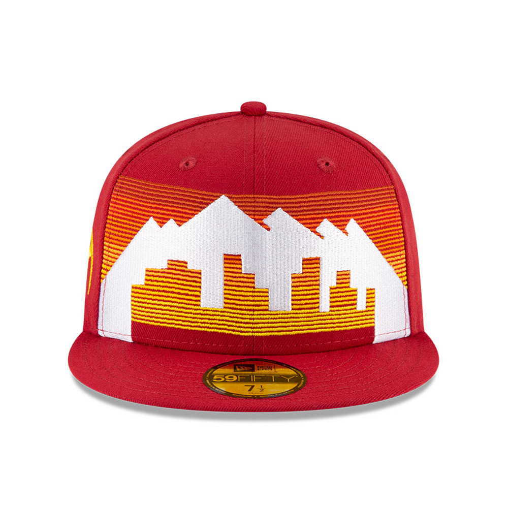Denver Nuggets NBA City Edition Red 59FIFTY Cap