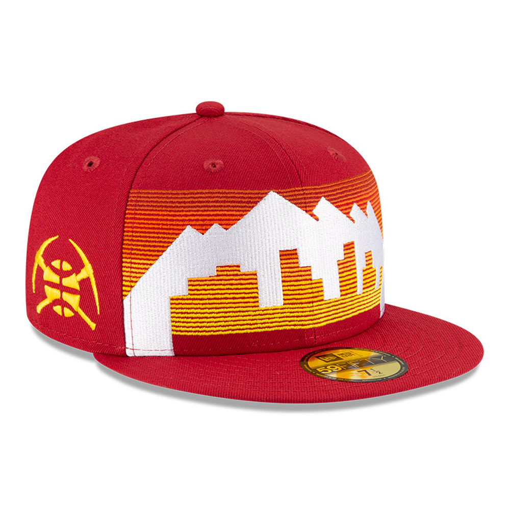 Denver Nuggets NBA City Edition Red 59FIFTY Cap