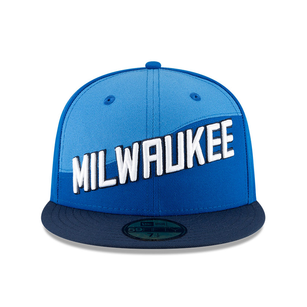 Milwaukee Bucks NBA City Edition Blue 59FIFTY Cap
