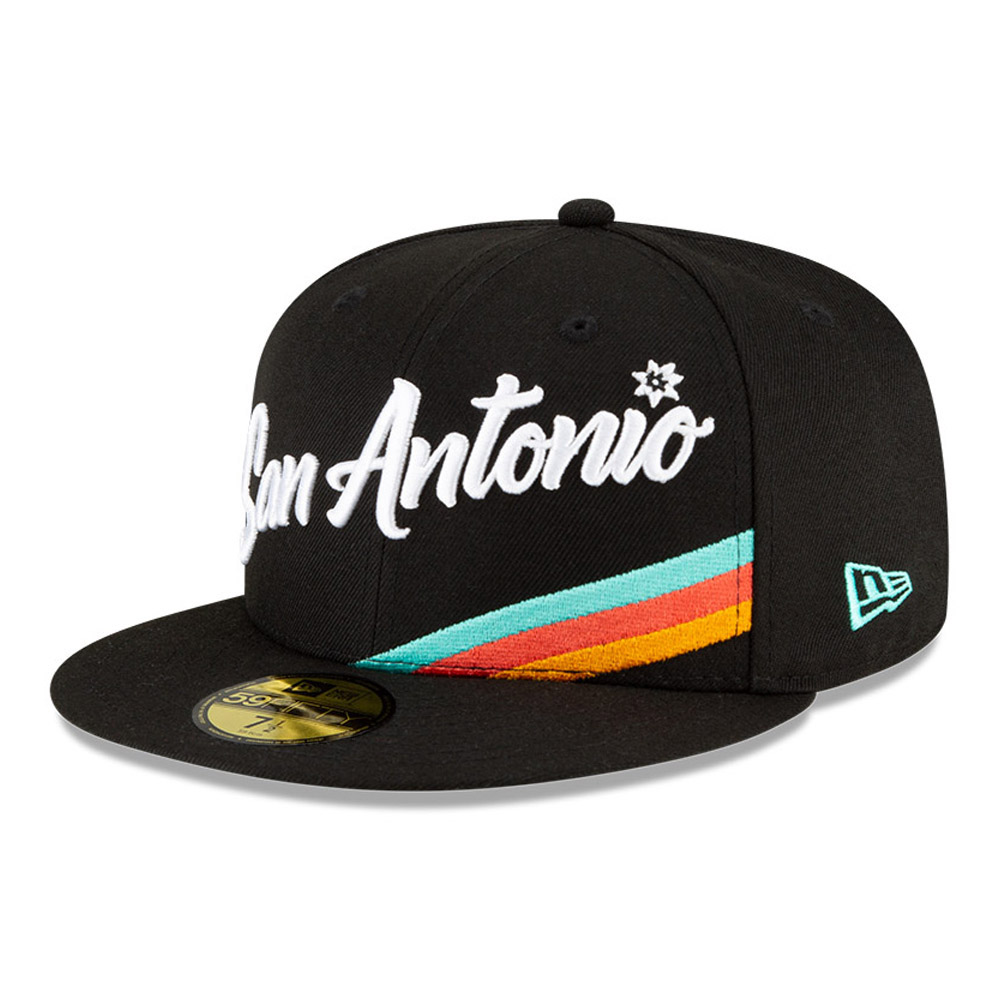 San Antonio Spurs NBA City Edition Black 59FIFTY Cap