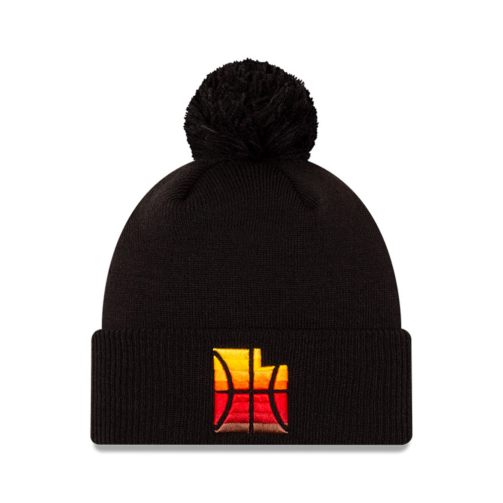 Utah Jazz NBA City Edition Black Beanie Hat