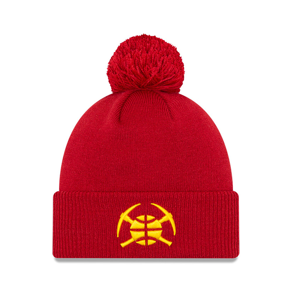 Denver Nuggets NBA City Edition Red Beanie Hat