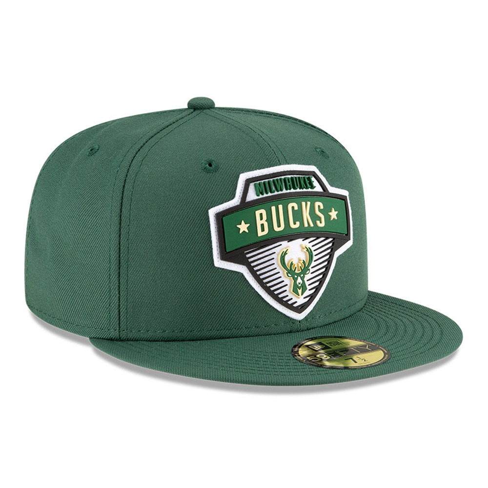 Milwaukee Bucks NBA Tip Off Green 59FIFTY Cap