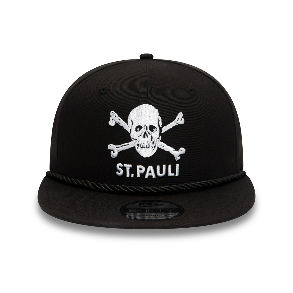 Adjustable Snapback Baseball Cap Pirate Style Skull and Crossbones with Denmark