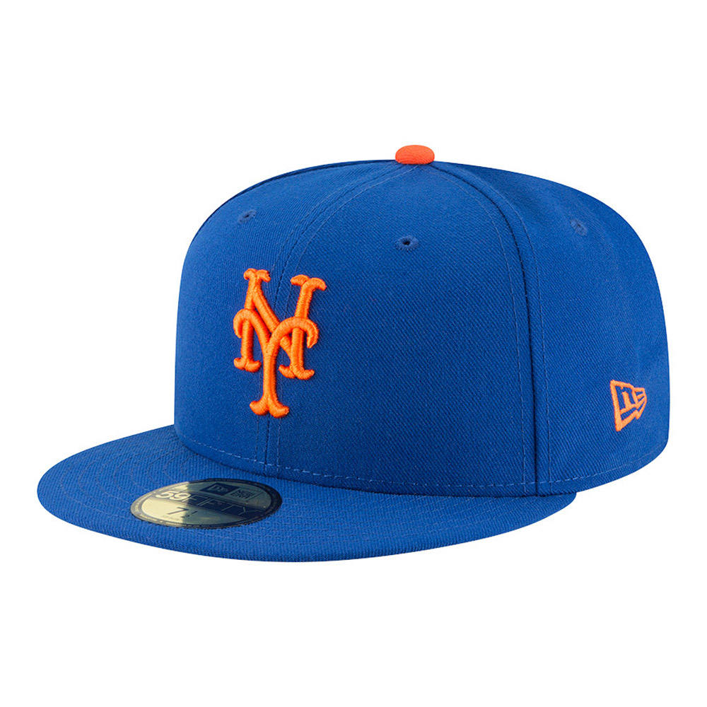 New York Mets AC Perf Game Blue 59FIFTY Fitted Cap